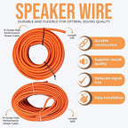 Elite Audio Premium Series Amp Kit Copper Clad Aluminum Wire, Triple-Shielded RCA Cables, High-Power Capacity, ANL Fuse Holder, Car Amplifier Install Kit (4 Gauge (5-Channel))