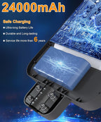 JAYNLT X-10000W Solar Street Lights Outdoor, Ultra-Large 6500K Commercial Parking Lot Lights Dusk to Dawn,IP67 Waterproof Solar Power Flood Security Light for Farm,Shop