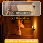 L LOHAS LED Night Light, Dimmable Night Lights Plug into Wall, 2 Pack Automatic Night Lights with Auto Light Sensor, Adjustable Brightness 1800K Amber LED Night Light, for Bedroom Hallway Home