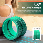 Back Roller for Back Pain Reliefn & Stretching, Deep Tissue Massage Roller Supports Up to 530 lbs / 240 kg, 5.5''-7.5'' Curved Foam Roller for Home Physical Stretching