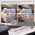 Fireplace Flame Air Diffuser Humidifier,7 Colors Aromatherapy Essential Oil Diffuser,Ultrasonic with Timer for Home,Bedroom,Office,Yoga (White Marble)