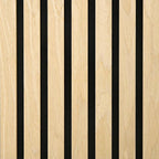 HOMCOM 4 Pack 3D Acoustic Panels, 24" x 24" Soundproof Wood Panels for Wall, Wood Slat Wall Paneling for Interior Ceiling, Office, Home Theater, Studio, Oak