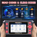 2026 FOXWELL Car Scanner NT604, 4 System OBD2 Scanner Diagnostic Tool, Check Engine Code Reader for Cars and Trucks, ABS/Airbag/Transmission Diagnostic Scanner for All Vehicles, English & Spanish Ver.