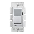 BESTTEN Matte Silver Dimmer Light Switch, Single Pole or 3-Way, Compatible with Dimmable LED, CFL, Incandescent and Halogen Bulb, 120VAC, Signature Collection Series, UL Listed