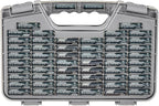 Ontel Battery Daddy Storage & Organizer Case with Tester, Stores & Protects Up to 180 Batteries, Double-Sided, Durable Design W/Clear Locking Lid, Secure Latches & Portable Carrying Handle- Warm Grey