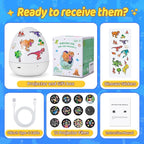Dinosaur Toys for Kids 3-5 | 15 Sleeping Sounds+12HD Films+7 Colors+360°Rotating | Easter Dinosaur Egg Light Dinosaurs Primal Hatch Boy Toys for Boys Star Projector Sound Machine Egg Light for Nursery