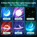 Northern Lights Projector Galaxy Projector for Bedroom,Valentines Day Gifts for Him 300+Colors Modes Aurora Light,15White Noise&Bluetooth Star Projector Galaxy Lights, Remote Ambient,Gifts for Boy