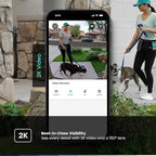 Chamberlain myQ Video Doorbell | 2K Camera, Battery/Wired, Color Night Vision, Live View with 2-Way Talk, Motion Detection & Real-Time Alerts, 150 Deg Wide View, Black