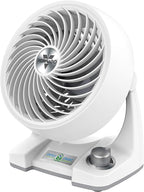 Vornado 133DC Energy Smart Compact Air Circulator Fan with Variable Speed Control, Powerful Personal Cooling, Signature Vortex Action, Adjustable Tilt, Fan for Bedroom, Kitchen, and Home, White