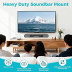 HEIWUKONG Ray Mount Compatible with Sonos Ray Wall Mount, Heavy Duty Rays TV Mount, Hidden Floating Design Soundbar Wall Bracket for Under/Above TV, Black