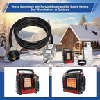 Propane Heater Fuel Filter F273699 with 6FT Propane Hose for Buddy Heater, Big Buddy, Little Buddy, Portable Buddy,Connect 20-45 lb Propane Tanks,Replaces F276163 F273704 F273701 F273702 Etc.