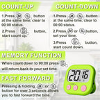 ZILLEEN Classroom Timer for Kids Teachers 6 Pack Digital Timers