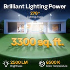 VIVOHOME Linkable Solar Flood Lights Outdoor, 2 Adjustable Motion Sensors Security Lights with 3 Heads, 2500LM, IP65 Waterproof, Solar Powered for Outside, Yard, Porch, Patio