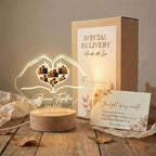 MamaEra Personalized Spotify Plaque Night Light with Photo - Custom Acrylic Glass LED Lamp Frame - Romantic Valentines Day Gift for Him Her Boyfriend Girlfriend Husband Wife Couple (Art Deco)