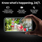 2025 Upgraded 2K Wireless Security Camera with 64G SD Card, Free Cloud Storage, 1-6 Month Battery Life, AI Motion Detection, Spotlight, Siren Alarm, 2-Way Audio, Waterproof WiFi Surveillance Camera