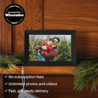 Aura Stone Digital Picture Frame - 10.1" HD Mat Display | Wirecutter's Best Digital Frame for Gifting - Send Photos Directly from Your Phone | Quick & Easy Setup Over WiFi - Free App | Black