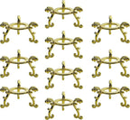 OmyLens 10Pcs Gold Crystal Ball Stand for Displaying Crystal Glass and Natural Rocks, Sphere Display Holder, for 40mm-80mm Sphere or Stone