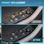 Nilight Power Master Window Switch Compatible with 2007 2008 2009 2010 2011 2012 2013 Chevy Silverado 1500 2500HD 3500HD GMC Sierra Yukon 2009-2016 Chevy Traverse Replacement Button Windows Switches