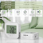 FALA IOT WiFi Temperature & Humidity Monitor, No Subscription 24/7 Remote Temp Sensor with Email, Text Alerts, Sound & Light Alarm, Idea for RV, Pet, Greenhouse, Farm, Freezer, Server Room,S22D