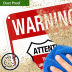 Warning 24 HR. Monitored Alarm Connected To Police Sign, 12x18 Inches, 55 mil thick HDPE (high density polyethylene), Made in USA by My Sign Center