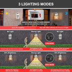 Myhaptim Porch Lights with GFCI Outlet,Dusk to Dawn Motion Sensor Outdoor Lights,3 Lighting Modes White Front Door Light，Waterproof Exterior Light Fixture,Outside Lamp for House Patio Garage