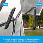 Greenhouse Vent Automatic Opener Greenhouse Accessories Window Opener Auto Vent Kit Sensitive Gardening Tools Automatic Greenhouses Supplies Solar Heat Sensitive Dual Spring Lifts 33lbs (2pc)