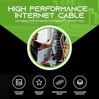GEARit Cat 6 Ethernet Cable Pack - 100-Pack 0.5 ft Cat6 Ethernet Patch Cables | RJ45 Network Patch Cable, 10 Gbps Snagless Gold-Plated Connectors - Ethernet Cable Cat 6 for PC, TV, Router - Black