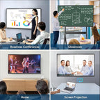 YIXZSWD Smart Board,75 Inch Interactive Whiteboard 4K Touchscreen Built in Ultra High Definition Camera Open App Ecosystem, Digital Presentation Electronic Smart WhiteBoard for Classroom Home Office