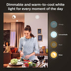 Philips Hue Smart 60W A19 LED Bulb - White and Color Ambiance Color-Changing Light - 2 Pack - 800LM - E26 - Indoor - Control with Hue App - Works with Alexa, Google Assistant and Apple Homekit