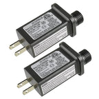 SIGANDG 30V 9W LED Transformer Replacement Class 2 Power LED Controller with 8 Modes Supply for Christmas String Light Inflatable Decorations IP44 Waterproof Low Voltage Transformer(2 Pcs)