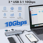 USB C Docking Station Dual Monitor, Selore 13-in-1 Triple Monitor with Dual HDMI, DP, 100W PD, Gigabit Ethernet, 10Gbps USB A/C Ports -Laptop Docking Stations for Dell, HP, Lenovo, MacBook
