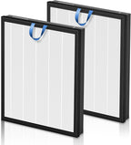 PETOX Vital 200S Replacement Filter for LEVOIT Vital 200S and Vital 200S-P Air Purifier, True HEPA and High-Efficiency Activated Carbon Filter, Vital 200S-RF, 2 Pack, White