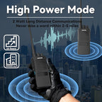 SAMCOM FPCN20A Walkie Talkies with Earpiece, Upgrade Portable UHF Two-Way Radios, VOX, Voice Playing, Rugged 2 Way Radios, 3000mAh Rechargeable for Aduls Church Construction Industrial, 2 Pcs