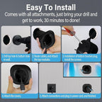 in-Wall Cable Management Kit for Wall Mounted TV - White Power & Low Voltage Cord Hider with Hole Saw, Extension Cord & Splitter - Hide TV Wires Behind Walls for Clean Home Theater & Gaming Setup