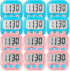 Classroom Timers for Teachers Kids Large Magnetic Digital Timer Teacher Supplies 12 Pack-Blue Pink