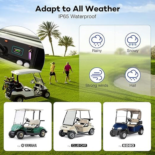 12V 24V 36V 48V 60V 72V LED Battery Monitor Meter Battery Fuel Gauge Indicator ELMCONFIG BM210 Lead-Acid&Lithium ion Battery Tester for Golf CART Yamaha Club CAR EZGO Stacking Machine Motorcycle