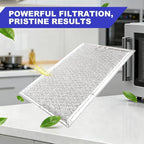 [2 Pack] OEM Microwave Filter Replacement 7.64" x 5.12" Fit for WB06X10309 WB06X10359, Microwave Vent Filter, Microwave Grease Filter, Filters Kitchen Oven Air Over the Range Vent Fan