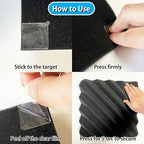 FOROOMACO 300 Pack Mini Ear Double-Sided Mounting Tape Square Heavy Duty Adhesive for Sound Proof Foam Panels, Wall Decor, Wall Art, Easy to Peel and No Residue
