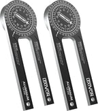 LEXIVON [2-pack] Aluminum Miter Saw Protractor | 7-Inch Rust Proof Angle Finder Featuring Precision Laser Engraved Scales (LX-230X2)