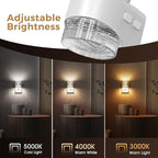 L LOHAS LED Night Light, 3CCT Bubble Night Lights Plug into Wall,2 Pack 3000K/4000k/5000K Adjustable Night Light,Dimmable Nightlights with Dusk to Dawn Sensor for Rooms Bathroom Hallway