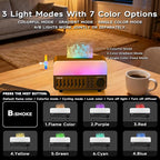 2026 4-in-1 Aroma Essential Oil Diffuser with Bluetooth Speaker Function, Humidifier, 12 Colors Night Light with 8 Nature Sounds, White Noise & Timer for Bedroom, Baby, Adults, and Kids (Black)
