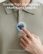 soundcore Work by Anker, Portable AI Voice Recorder, AI Note Taker, AI Transcription & Summarization, 6-Month Pro at No Charge, Cross-Meeting Summary, MFi Certified, Privacy Protection