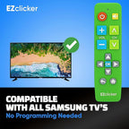 Samsung Replacement TV Remote Compatible with Samsung TV's ONLY (Green) Big Button TV Remote Control, Simplified and Easy to Use (2xAAA Batteries not Included)