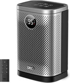 DREO Space Heater for Indoor, Portable Heater, 1500W Compact Ceramic Convection Electric Space Heater,70°Oscillating, Remote, 3-Heat Levels