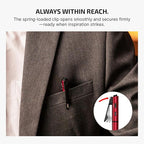 OLIGHT O'Pen 3 EDC Pen Light,120 Lumens with Green Beam, Red and White, USB-C Rechargeable LED Flashlight for Office, Writing, Presentation, Outdoor Uses, Professional Business Gift(Wine Red)