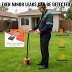 PQWT L7000 Underground Water Leak Detectors Indoor Outdoor Wall Water Pipe Detector Machine Multi Sensor Acoustic Pipeline Leakage Detection Kit Noise Reduction Headphone Smart Touchscreen Carry Case