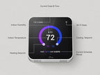 Vine Smart Thermostat - WiFi Programmable Thermostat for House - Compatible with Alexa and Google Assistant, 4.0" Touch Screen Christmas Valentine's Day Optional Wallpaper, C-Wire Required