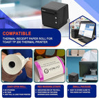 Thermal Printer Paper Roll for Toast TP200 Receipt Printer Point of Sale (24 rolls)