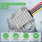 ELFCULB 8V-40V to 12V Voltage Regulator 3A 36W DC Step Down UP Converter for Golf Cart Club Car