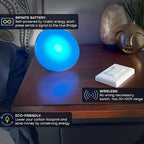 RunLessWire Click for Philips Hue – Battery-Free Wireless Smart Light Switch, 30ft Range – Works Natively with Philips Hue Bridge – Wall Mount Kinetic Switch - Decora Style, Black